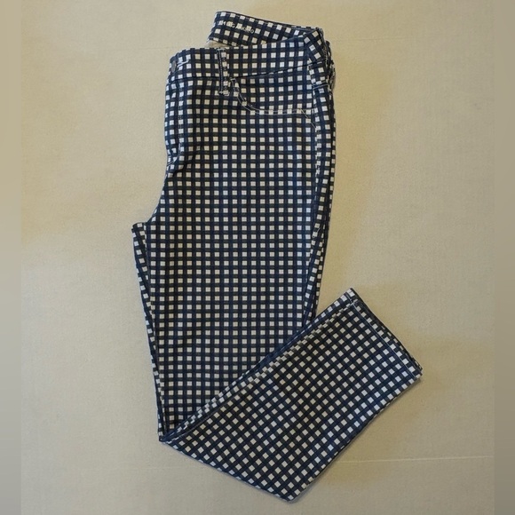 Chico’s Perfect Stretch Girlfriend Slim Leg Ankle checkered pants size Chico’s 0 - Picture 8 of 8